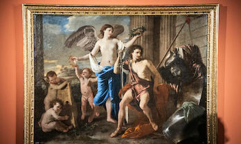 Hasta el 19 de mayo el cuadro El triunfo de David de Nicols Poussin se expone en el MNAR de Mrida