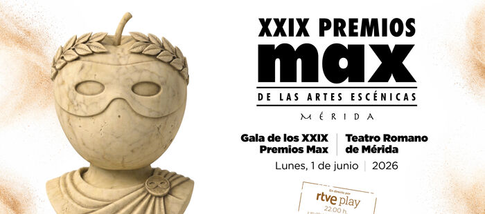 Junta de Extremadura y Ayuntamiento de Mérida invitan a la ciudadanía a 29º Premios Max