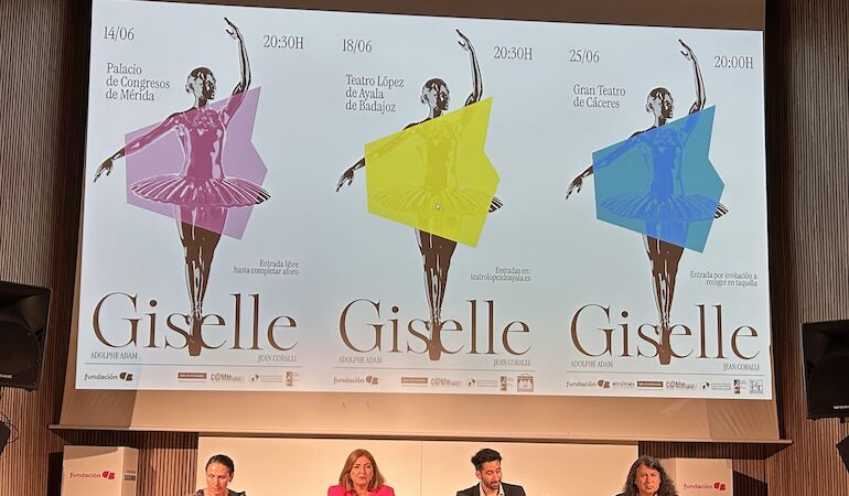 Alumnos y docentes Conservatorio Danza de Cceres y OSCAM escenifican el ballet Giselle