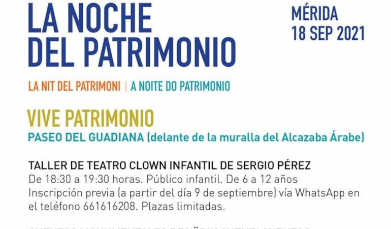 Cuentacuentos circo y msica para los ms pequeos en La Noche del Patrimonio en Mrida